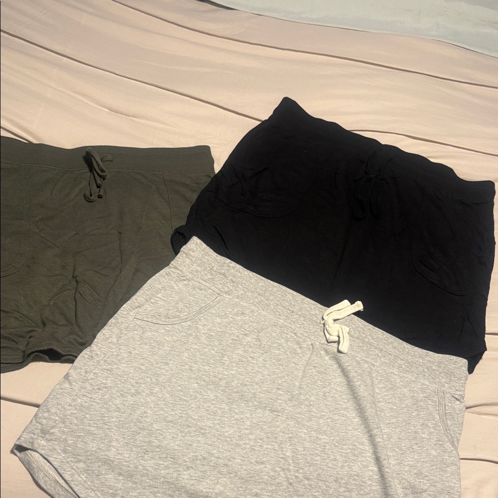 GAP Mini Skirt Trio - Black, Gray, and Olive